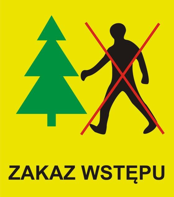 Uwaga! okresowy zakaz wstępu do lasu Gmina Dziadkowice